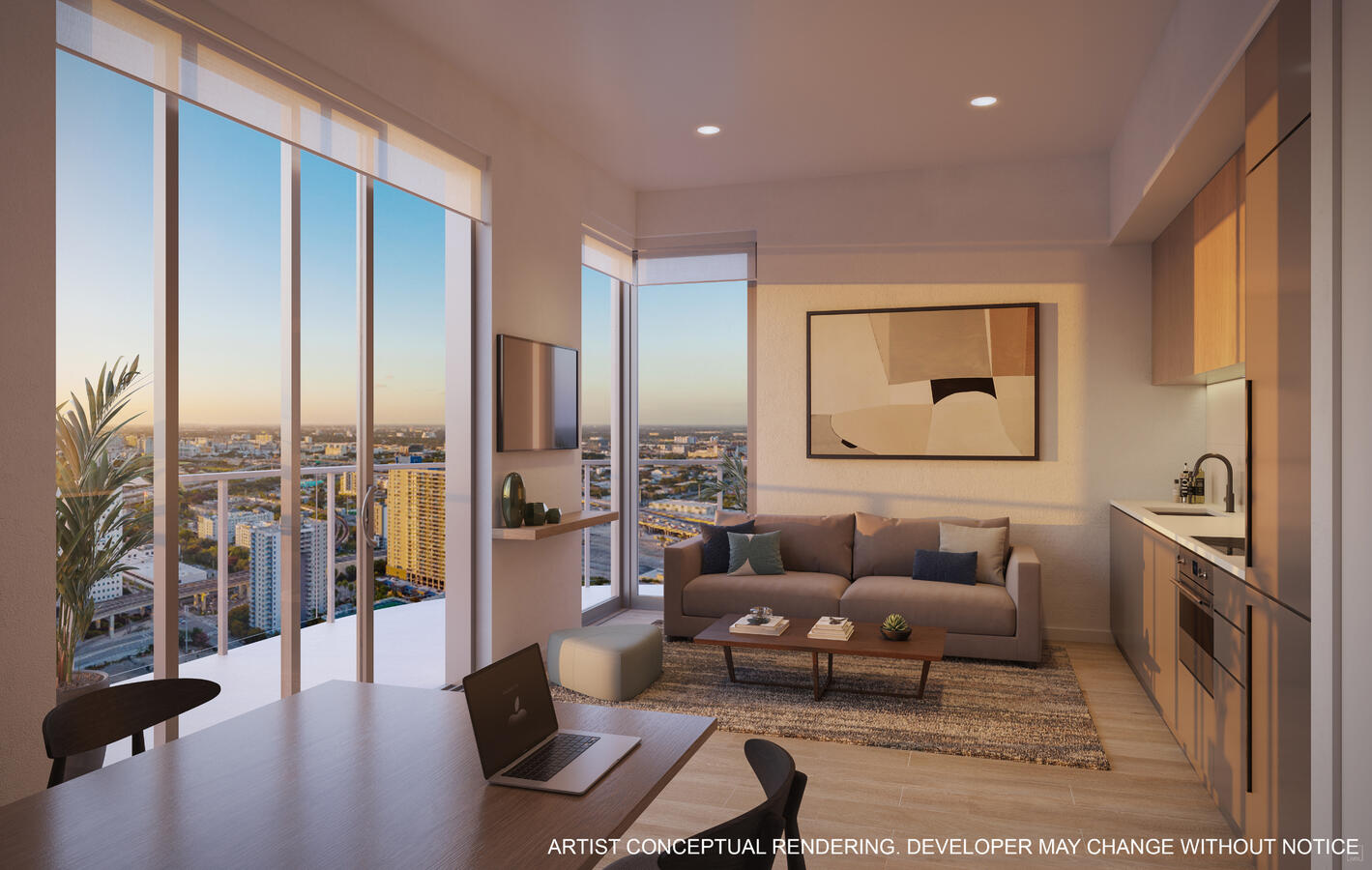 All residences feature balconies