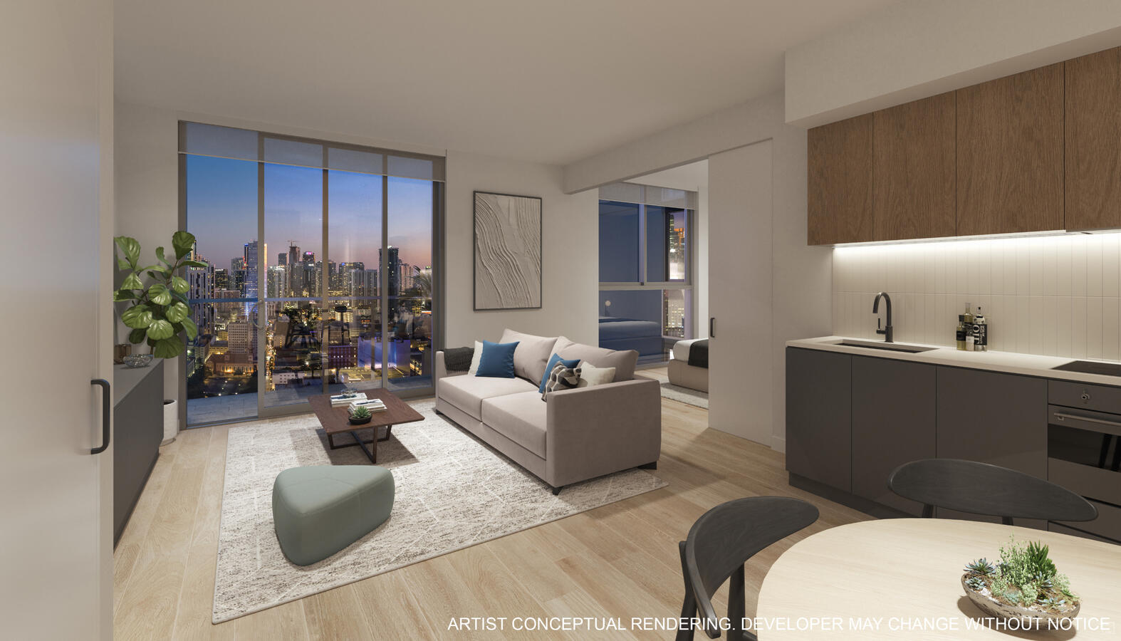 Innovative household appliances featuring speed oven, integrated paneled refrigerator/freezer and dishwasher