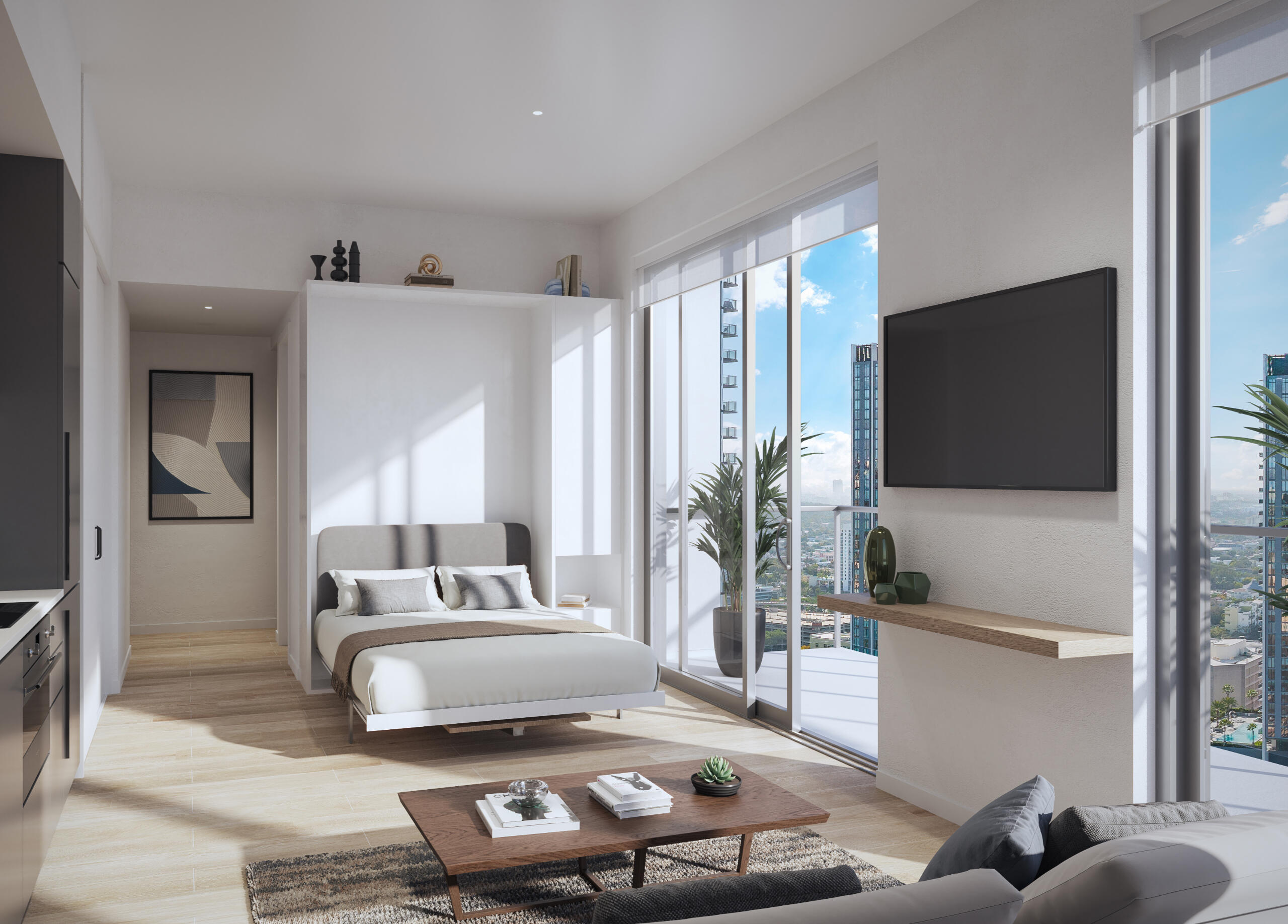 Beautiful view of High End Urban Condo Developments